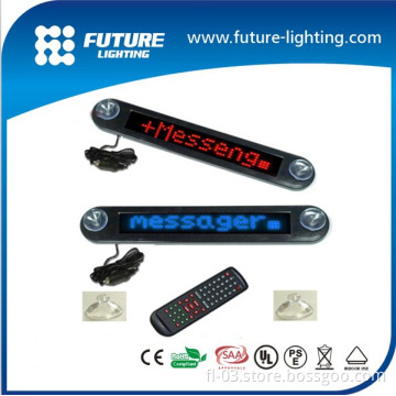 High quality 12V small display auto car window led moving car sign